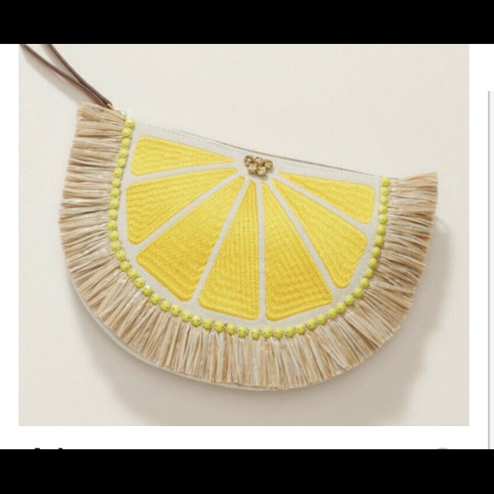 Stella & Dot Lemon Clutch